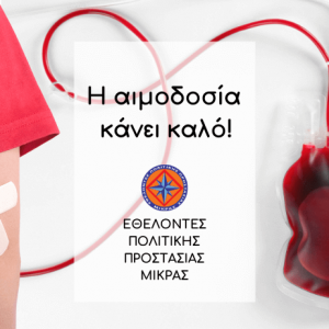 Η ΑΙΜΟΔΟΣΙΑ ΚΑΝΕΙ ΚΑΛΟ!